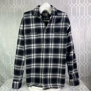 Jachs NY Plaid Flannel 100% Cotton Button Down Shirt XLT Style # 974954